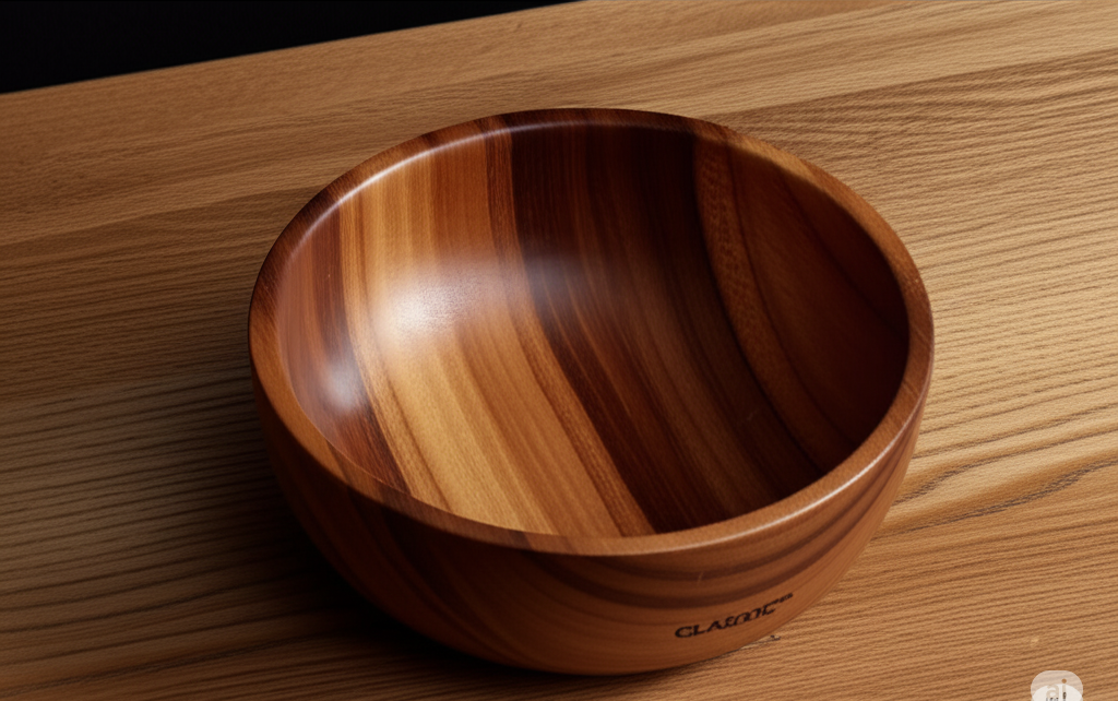 Classic™ Hand‑Turned Walnut Catchall Bowl – Solid Wood Home Decor Dish, Matte Oil Finish