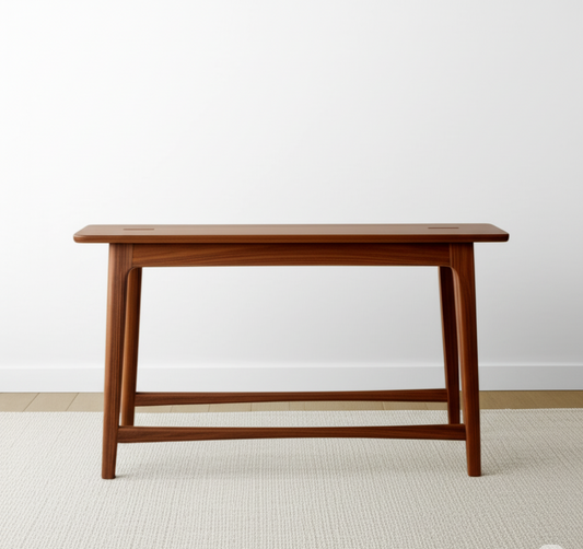 Classic™ Grove Street Utility Bench – Solid Oak Entryway Seat with Lower Slatted Shelf, Radius Edges